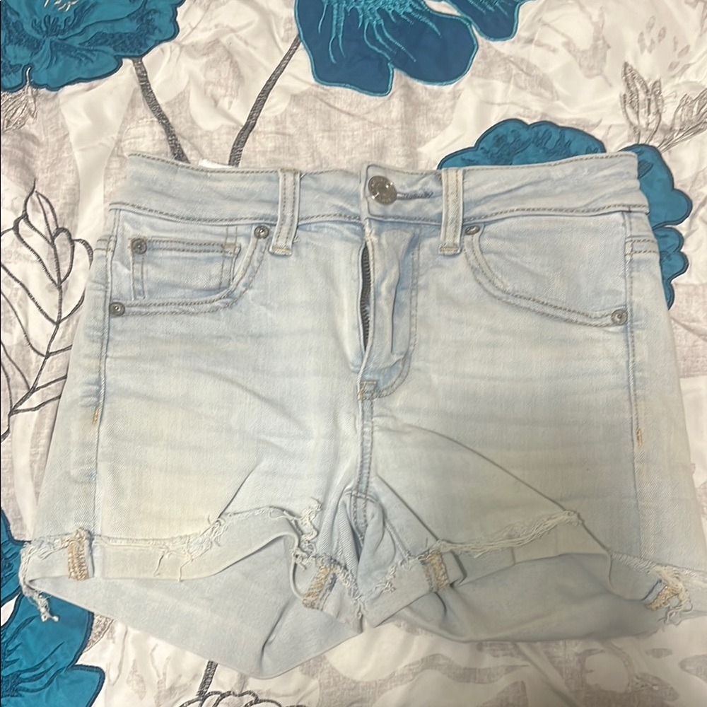 Light Blue Denim Women's Shorts